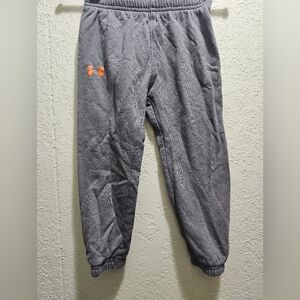 Gray Under Amour Sweat Pants with Orange Logo